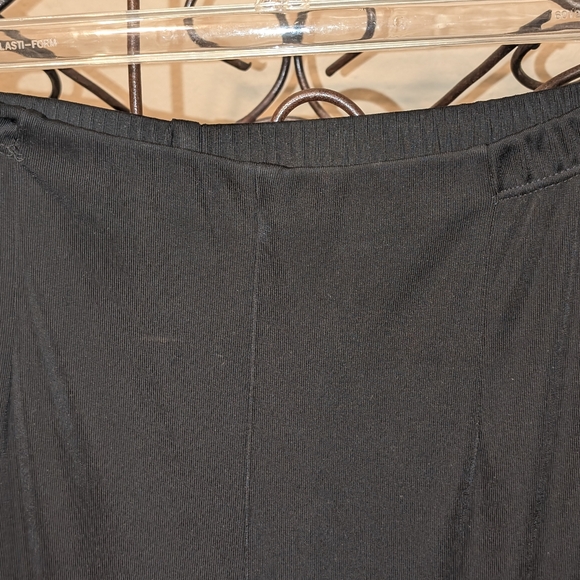 Addition by Chico's Elegant Black Straight Leg, Elastic Waist Pants - Picture 4 of 7